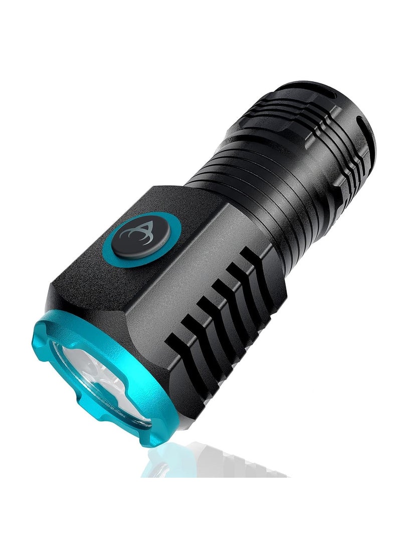 Linist Linist Mini Flashlight 2000 Lumens Rechargeable Compact LED Flashlight Lightweight Pocket Sized EDC Flashlight for Camping Hiking Torch for Outdoor  - Image 1