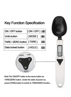ARCOON ARCOON Digital Spoon Scale 500g/0.1g - Stainless Steel Food Measuring Scale, Small Baking Scale with LCD Display  - Image 3