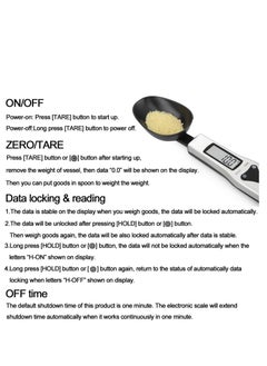 ARCOON ARCOON Digital Spoon Scale 500g/0.1g - Stainless Steel Food Measuring Scale, Small Baking Scale with LCD Display  - Image 4