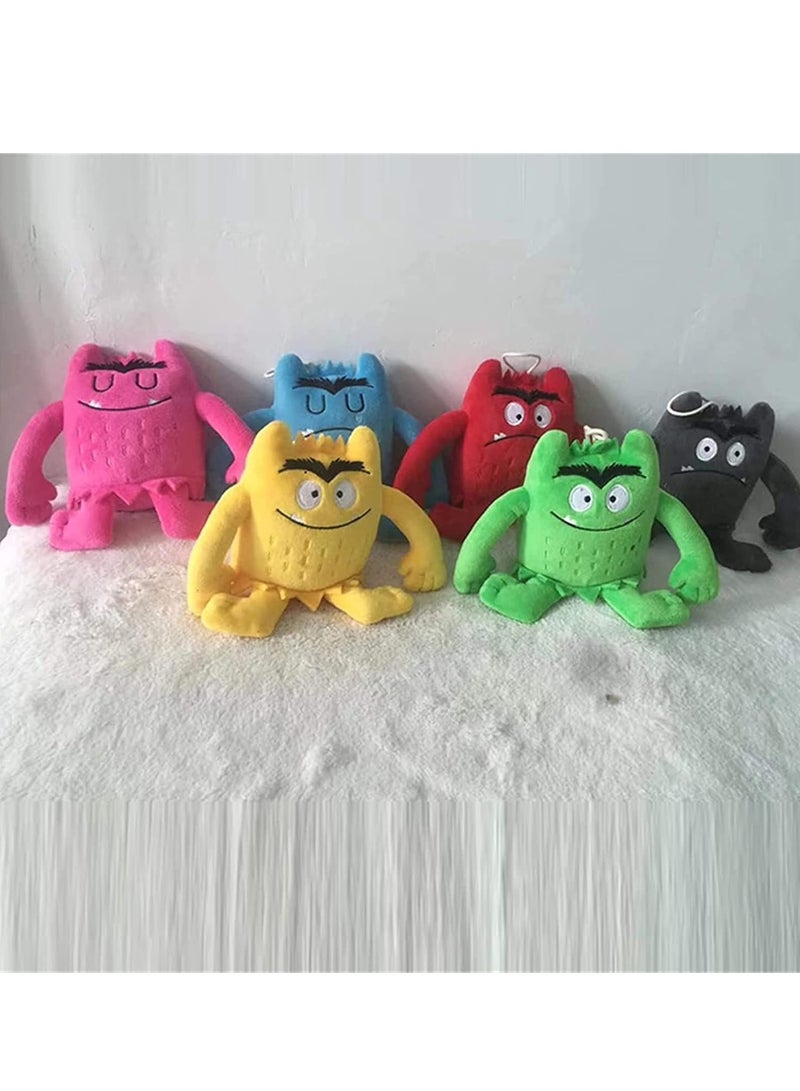NYVIO Monster Plush Toys, My Emotional Little Monster Cartoon Doll, Blue/red Monster Plush Toy, Color Plush Doll Set-1set - Image 4