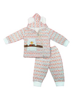 BabyShoora Baby two-piece set of pants + sweatshirt and cape  - Image 1