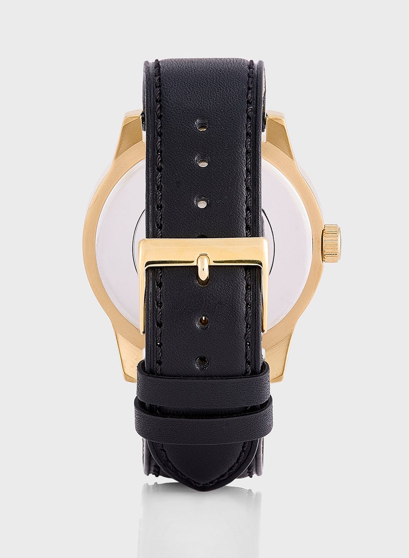 GUESS Crescent Leather Strap Analog Watch  - Image 4