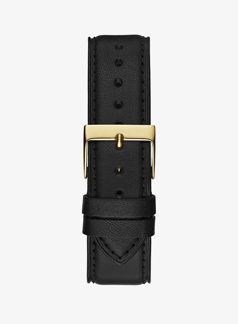 GUESS Crescent Leather Strap Analog Watch - Image 3