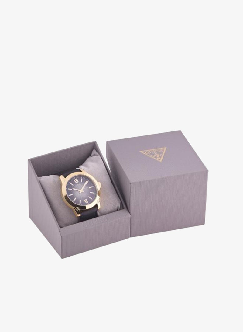 GUESS Crescent Leather Strap Analog Watch - Image 5