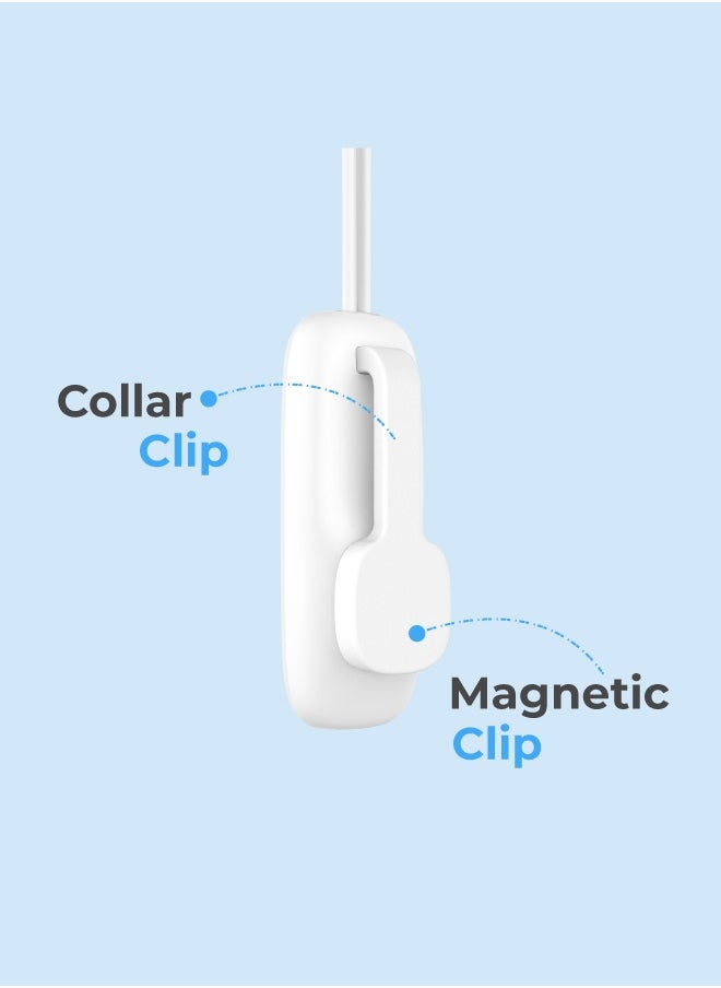 blupebble BT Clip Wireless Earphone | Bluetooth 5.3 Neckband Earbuds with Mic, 12H Playtime, Hands-Free Calls, Sweatproof Design – Compatible with iOS & Android  - Image 5