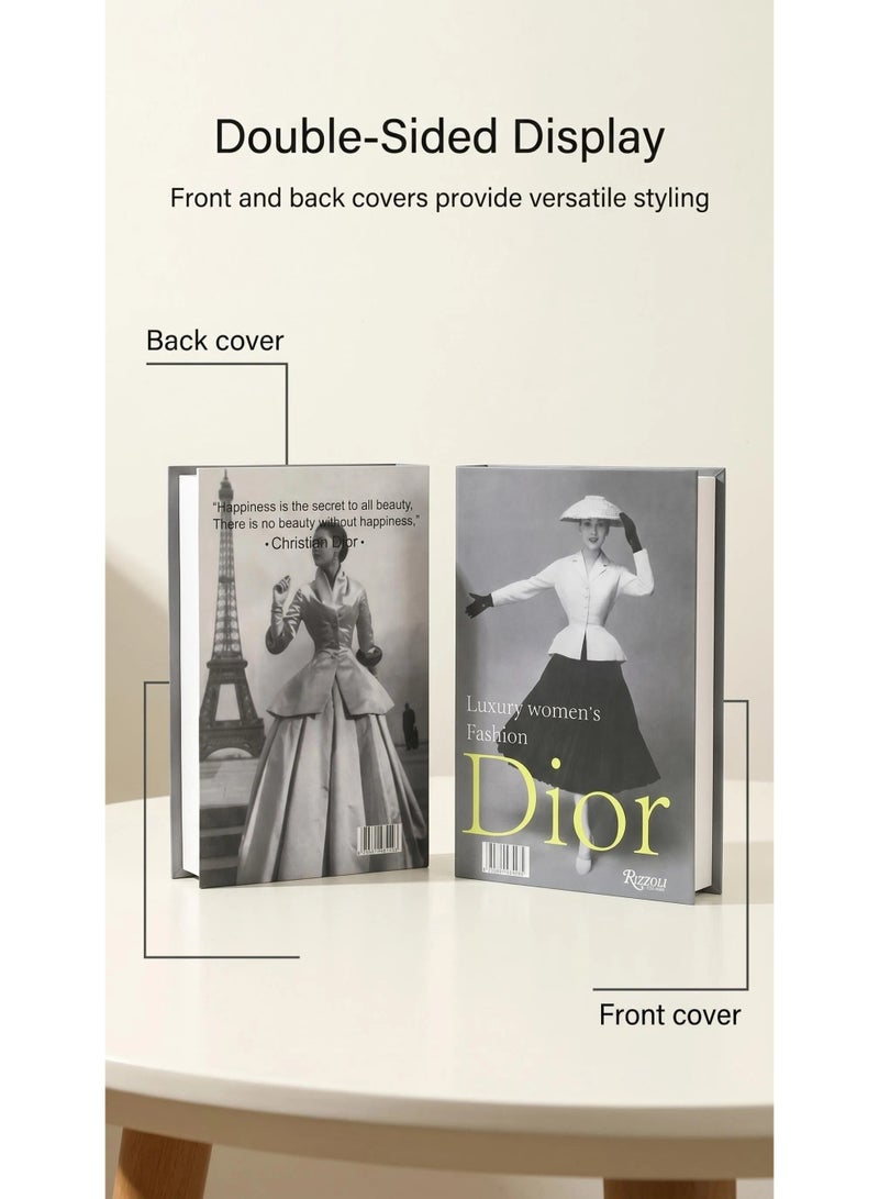 NIBEMINENT Luxury Christian Dior Fashion Decorative Book – High-Gloss Art Edition for Coffee Table & Home Styling - Image 2