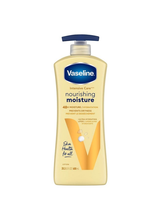 Vaseline Intensive Care Nourishing Moisture Body Lotion For Dry Skin Made With Ultrahydrating Lipids + Pure Oat Extract For Nourished Healthylooking Skin 20.3 Oz - Image 1