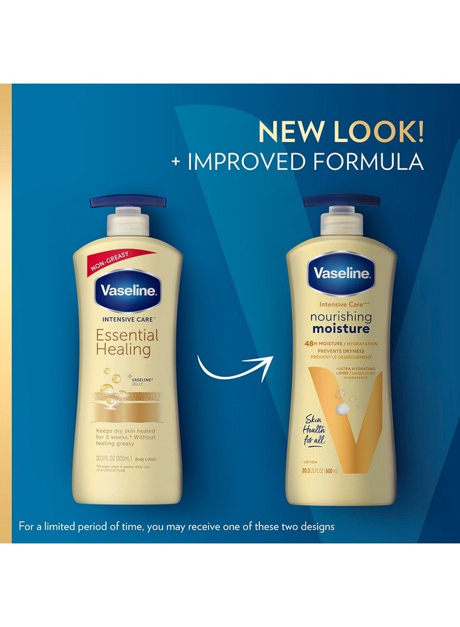 Vaseline Intensive Care Nourishing Moisture Body Lotion For Dry Skin Made With Ultrahydrating Lipids + Pure Oat Extract For Nourished Healthylooking Skin 20.3 Oz - Image 2