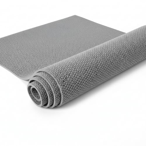 VNQ! Anti Skid & Multipurpose Rubber Mat/Bathroom Mat/Shower Mat/Carpet/Rugs/Rainmat/Swimming Pool Mat Colour Grey|(16x24 inch Feet) - Image 2