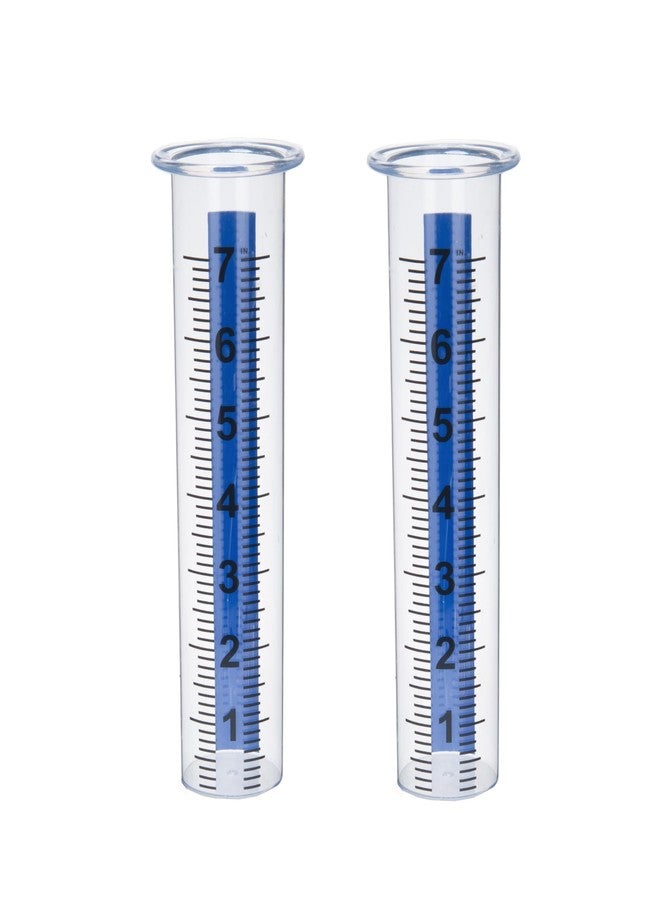 Mateda 7" Plastic Rain Gauge Replacement Tube with Lid Design, Easy to Read Freeze Proof Rain Gauges (Plastic Gauge Tube) - Image 1