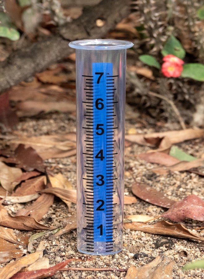 Mateda 7" Plastic Rain Gauge Replacement Tube with Lid Design, Easy to Read Freeze Proof Rain Gauges (Plastic Gauge Tube) - Image 4