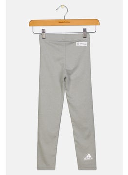 Adidas Toddlers Girl Brand Logo Leggings, Grey  - Image 2
