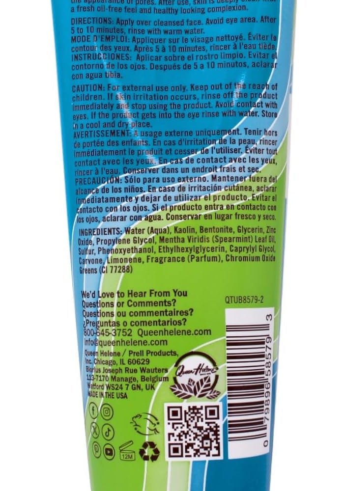 Queen Helene Mint Julep Masque - 8 oz (Pack of 3) for Oily and Acne Prone Skin - Image 2