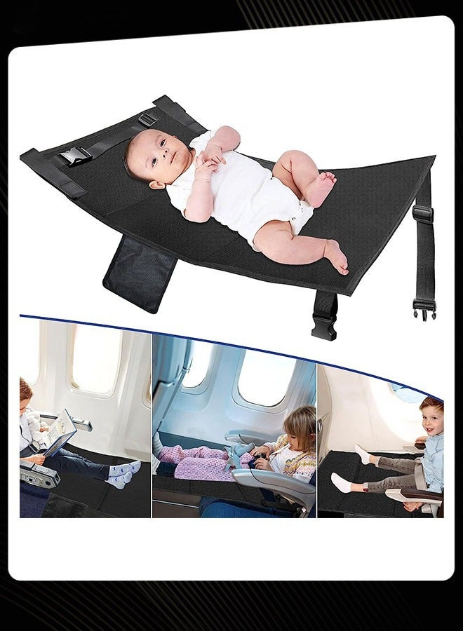 Joychic سرير طائرة للأطفال سرير طائرة للأطفال مقعد ممتد للأطفال سرير سفر محمول للأطفال مسند ساق الطائرة للأطفال مستلزمات سفر الأطفال للنوم أثناء الرحلة مع حقيبة تخزين - Image 3