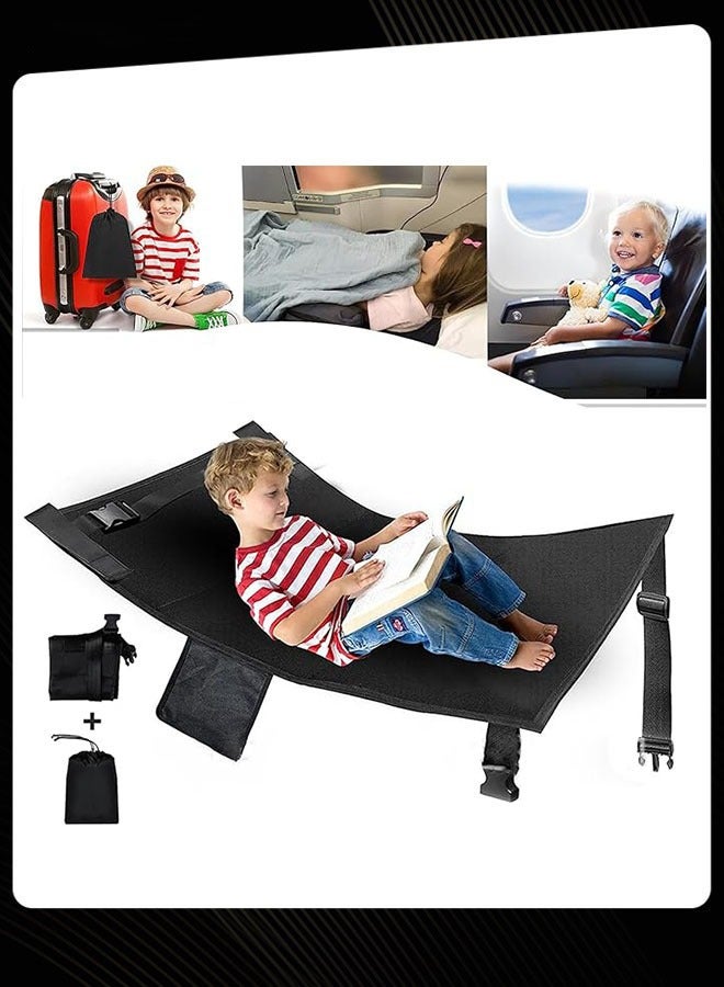 Joychic سرير طائرة للأطفال سرير طائرة للأطفال مقعد ممتد للأطفال سرير سفر محمول للأطفال مسند ساق الطائرة للأطفال مستلزمات سفر الأطفال للنوم أثناء الرحلة مع حقيبة تخزين - Image 5