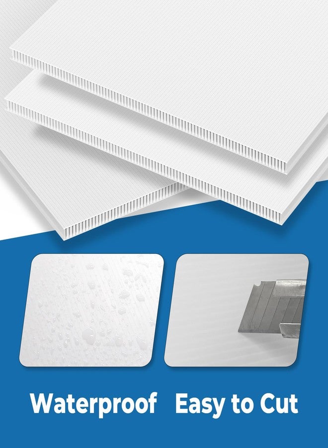 Greatshoot 24×36’’ White Poster Board, 3/16 Inches Thick Corrugated Plastic Board, Large Blank Board for Sign, School Projects,Craft,Art, 4 - Image 4