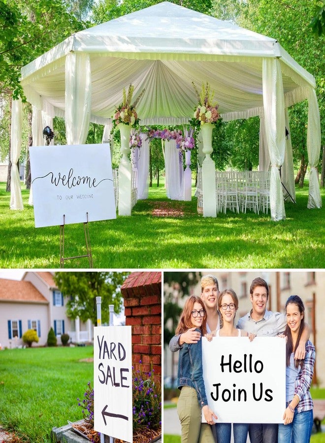 Greatshoot 24×36’’ White Poster Board, 3/16 Inches Thick Corrugated Plastic Board, Large Blank Board for Sign, School Projects,Craft,Art, 4 - Image 2