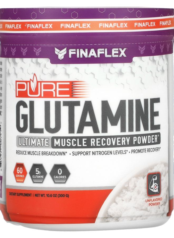 Pure Glutamine Ultimate Muscle Recovery Powder Unflavored 10.6 oz (300 g)