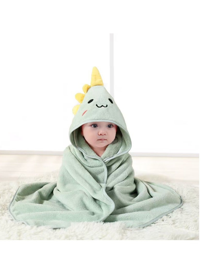 دوكو مناشف طفل مغطاة ، رداء حمام حديث الولادة ، مجموعة منشفة حديثة الولادة مع غطاء ، منشفة ناعمة وممتصة فائقة للأطفال والأطفال 0-3 سنوات - Image 1