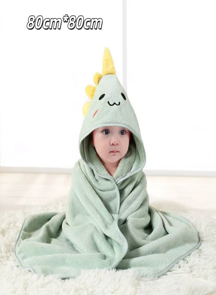 دوكو مناشف طفل مغطاة ، رداء حمام حديث الولادة ، مجموعة منشفة حديثة الولادة مع غطاء ، منشفة ناعمة وممتصة فائقة للأطفال والأطفال 0-3 سنوات - Image 2