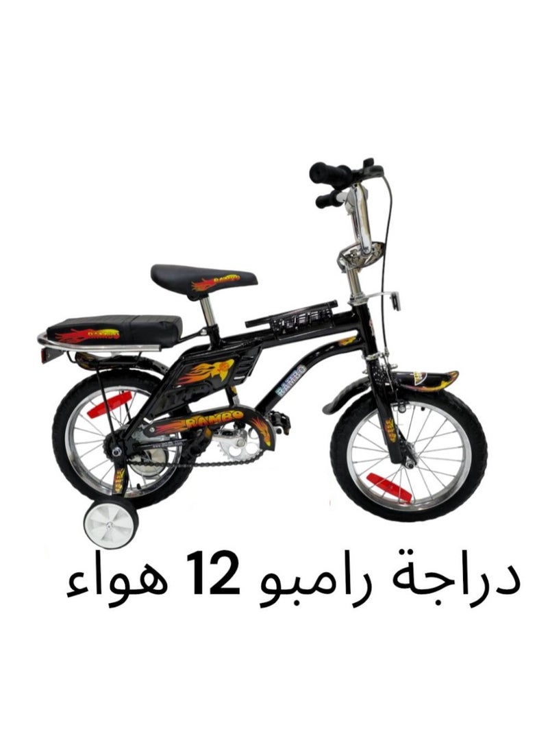 رامبو دراجة معدنية بفرامل قرصية مقاس 12 