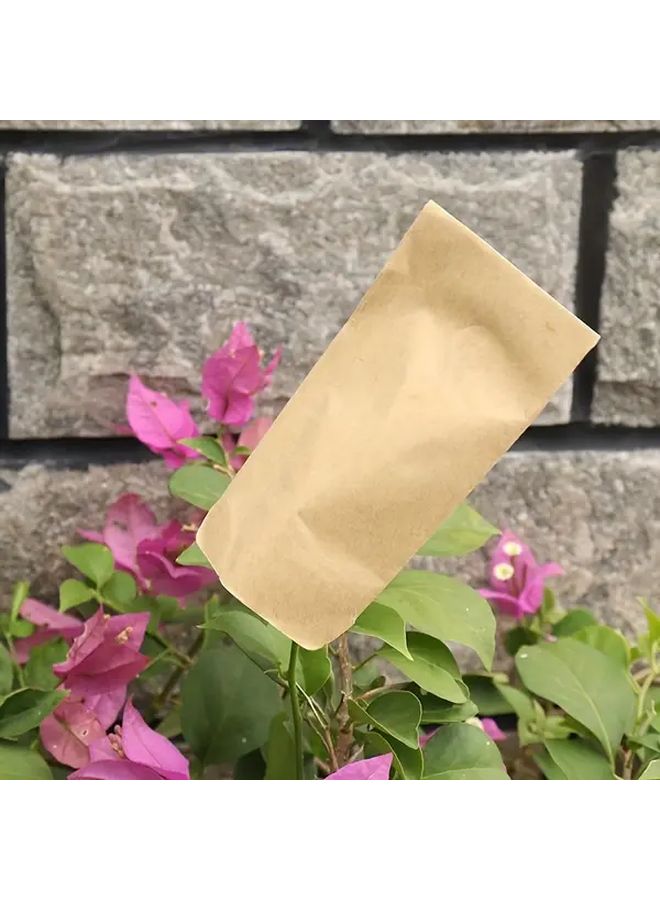 100pcs Khaki Kraft Paper Bags 2.36x3.94 Inch Mini Storage Envelopes For Tea Food Seeds Coins - Image 3