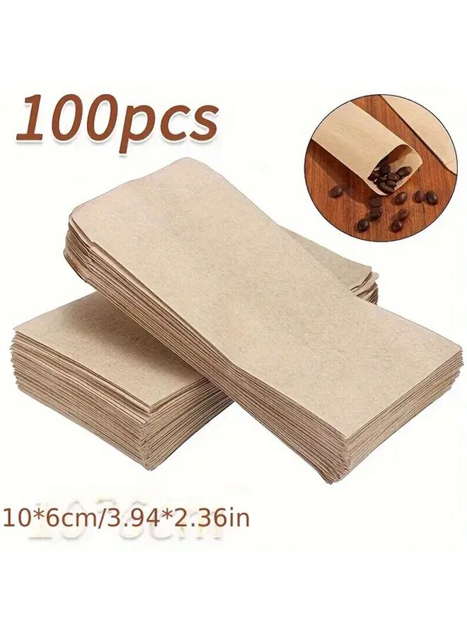 100pcs Khaki Kraft Paper Bags 2.36x3.94 Inch Mini Storage Envelopes For Tea Food Seeds Coins - Image 4
