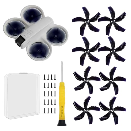 Pidynx Improved Version Including ScrewsDrone Colorful Paddle Propeller for DJI NEO Silent Power Noise Reduction Replacement Traverser Wings Drone Accessories Mystic Purple - Image 1