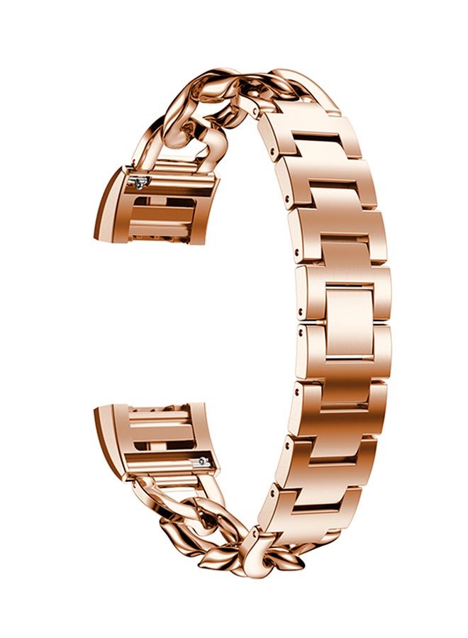 ISank Replacement Watch Bracelet For Fitbit Charge 2 Rose Gold - Image 1