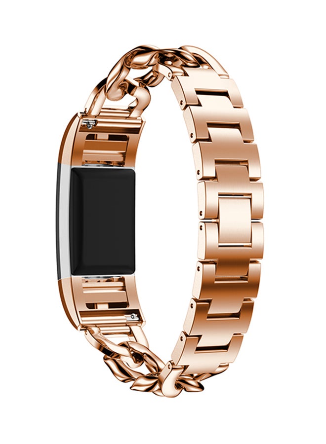 ISank Replacement Watch Bracelet For Fitbit Charge 2 Rose Gold - Image 3