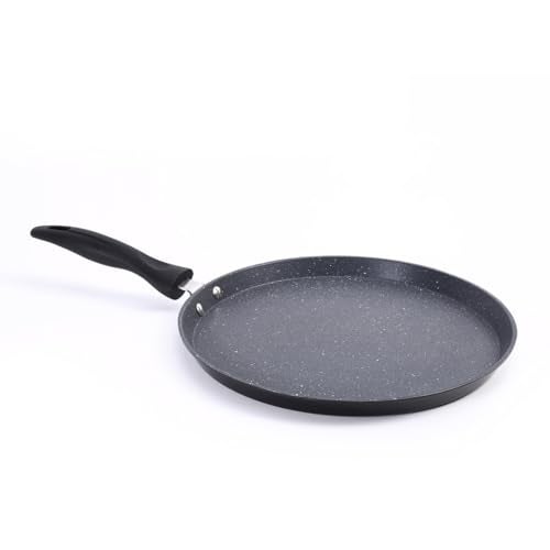 Wonderchef Duralite Die-cast 28 cm Dosa Tawa | 5 Layer Healthy Duramax Non-Stick Coating | Soft Touch Handle | Pure Grade Aluminium | PFOA Free | 2 Year Warranty Grey - Image 1