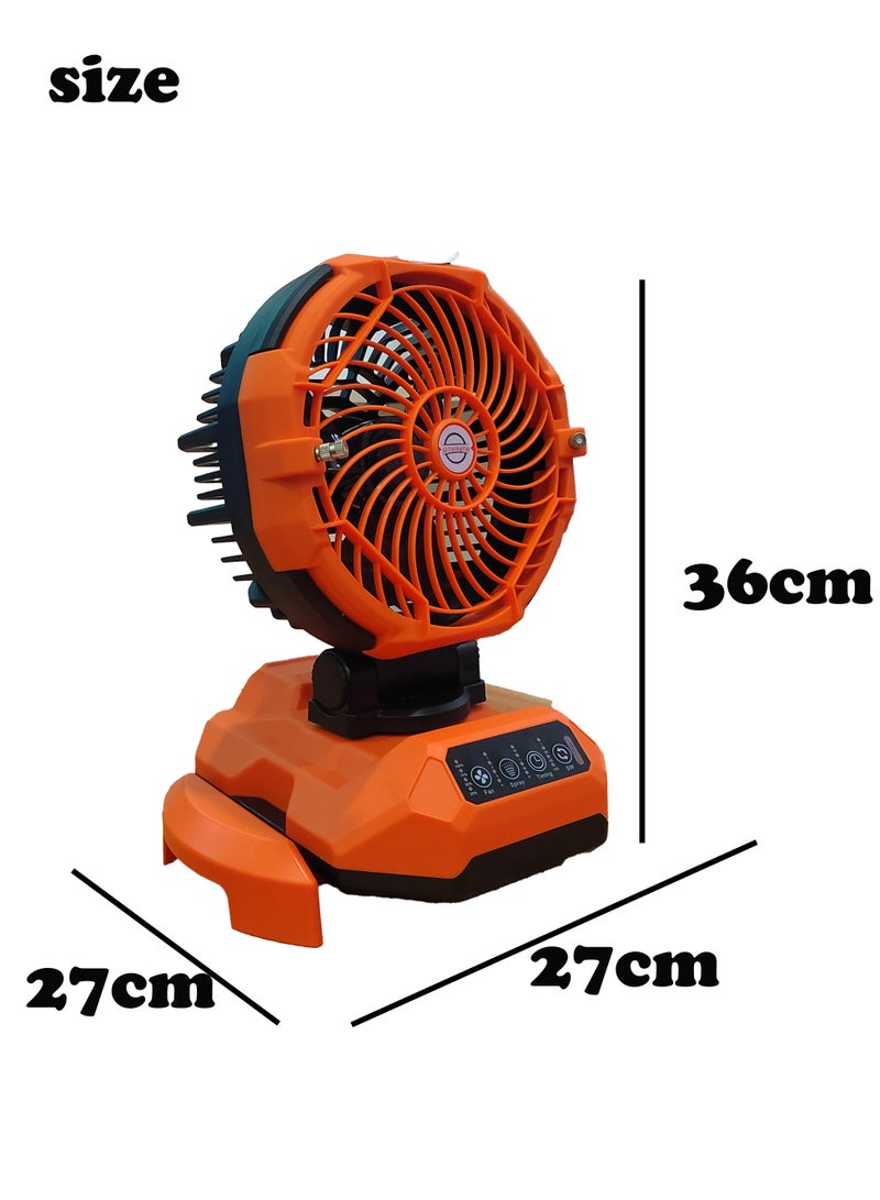 Solar Mist Orange: Solar-Powered Desktop Fan with Adjustable Misting & 10+ Hour Battery  - Image 3