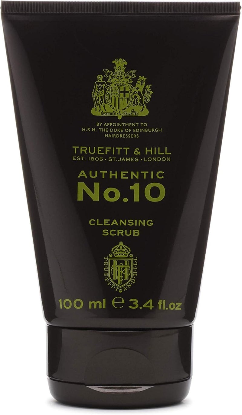 Truefitt & Hill No.10 Cleansing Scrub - 100 ml (3.4 oz) for Deep Cleansing and Exfoliation