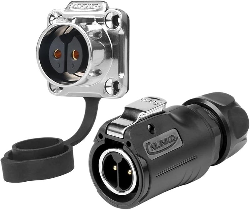 M20 Upgraded LP20 12 Pin IP68 Waterproof Circular Industrial Connector Type B Set - Image 1