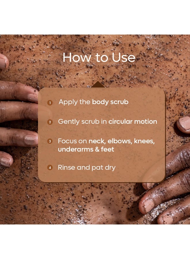  اوساورا مقشر الجسم بالقهوة وملح البحر، مقشر منشط، لبشرة ناعمة وملساء | بزيت جوز الهند، يزيل الأوساخ والجلد الميت من الرقبة والركبتين والمرفقين والذراعين للنساء والرجال، تقشير لطيف، مقشر القهوة، روتين يومي للعناية بالبشرة، 220 غرام - Image 5