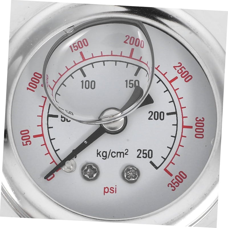 مقياس ضغط فلنجة من الفولاذ المقاوم للصدأ لقياس الزيت والماء والهواء والسوائل مقاوم للصدمات - Image 5