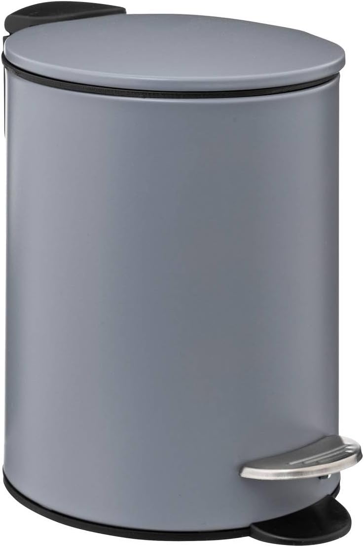 5 five simply smart 5five Metal Waste Bin Soft Close 3L Colorama Grey - Image 1