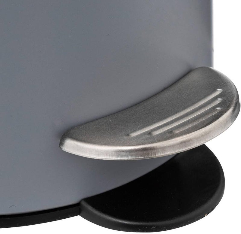 5 five simply smart 5five Metal Waste Bin Soft Close 3L Colorama Grey - Image 3