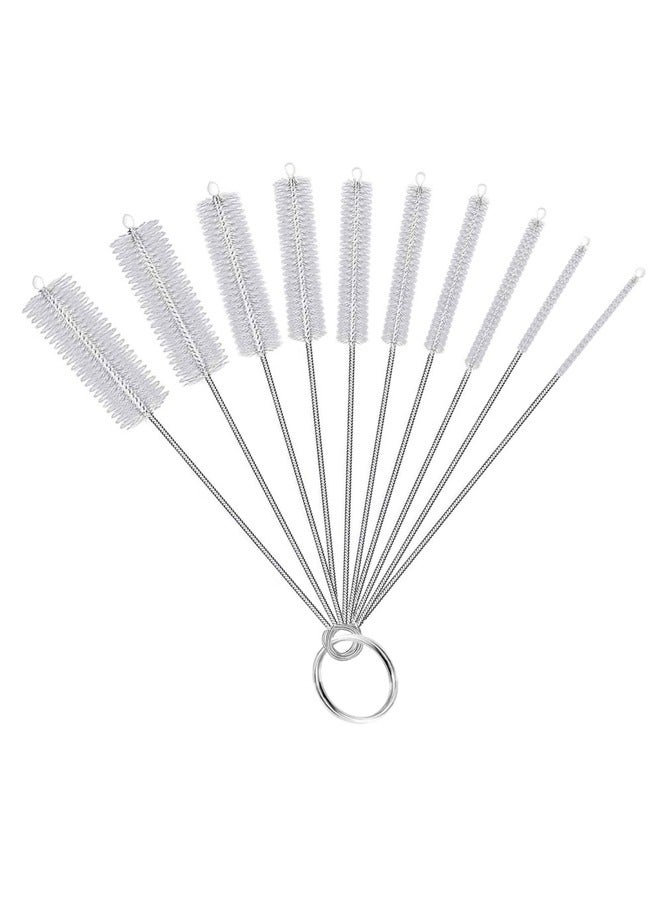 GUSGU Straw Cleaner Brush Set, 10 Piece  Long Cleaning  for Straws on Tumbler  Water Bottle  Sippy Cup and Pipes Tubes. - Image 1