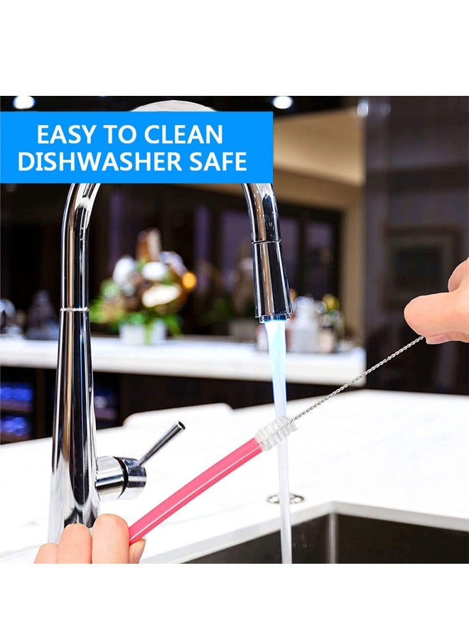 GUSGU Straw Cleaner Brush Set, 10 Piece  Long Cleaning  for Straws on Tumbler  Water Bottle  Sippy Cup and Pipes Tubes. - Image 3