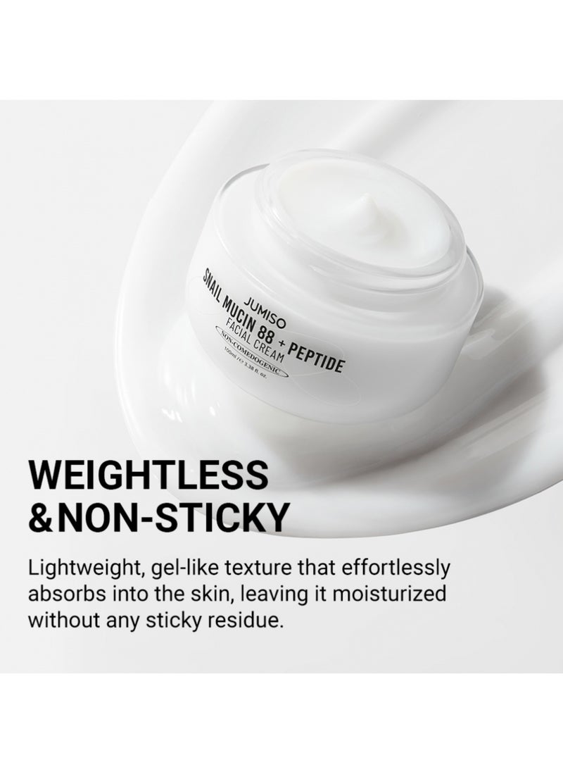 Jumiso - [Jumiso] Snail Mucin 88% + Peptide Cream 100ml | Intensive Hydrating and Anti-Aging Cream with Snail Extract and Peptides for Smooth, Youthful Skin - Image 1