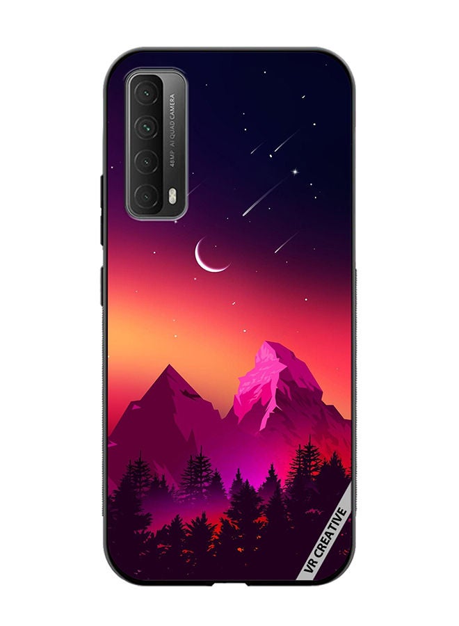 VR CREATIVE Protective Case Cover For Huawei Y7a Moon Night Design Multicolour - Image 1