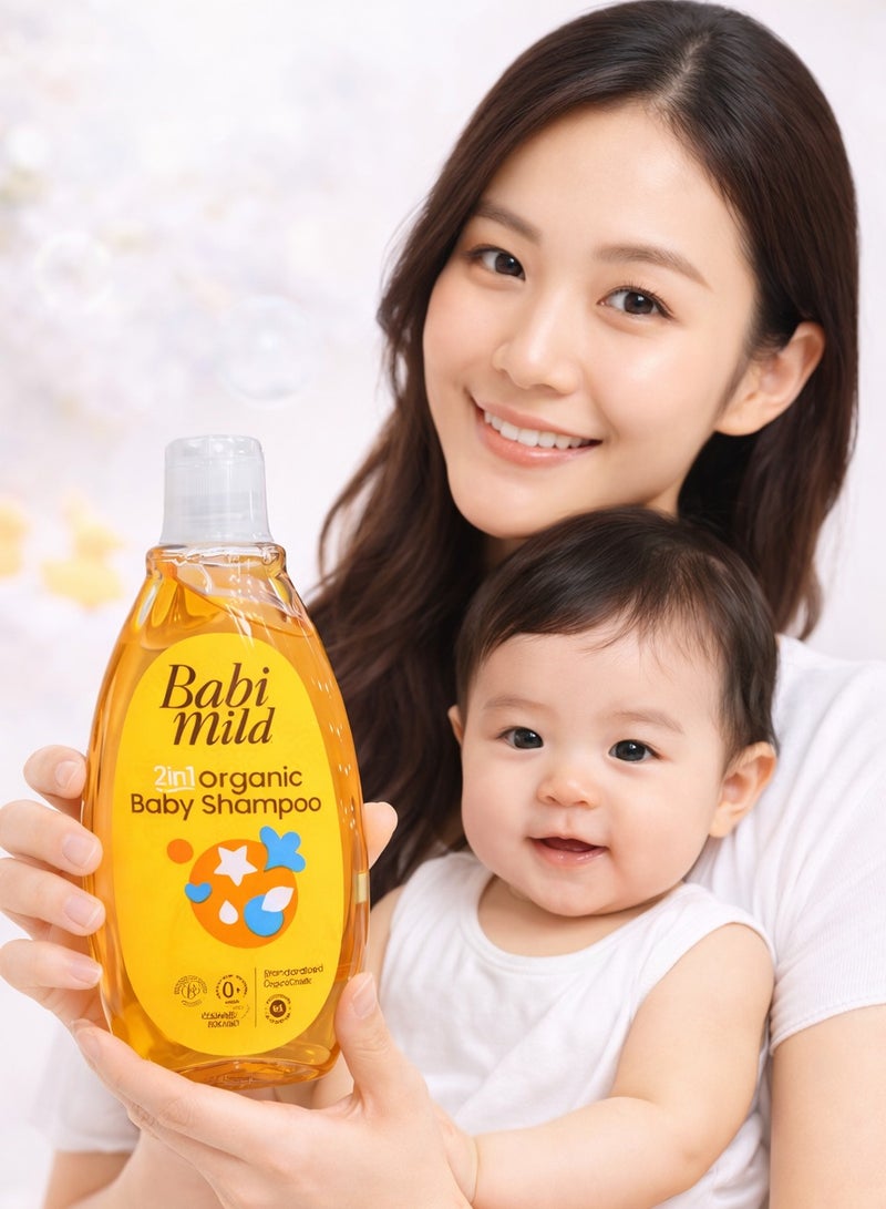 BABIMILD Baby Shampoo 2-in-1 Organic 380ml - Image 1