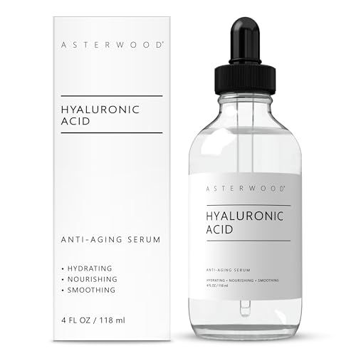 Asterwood Pure Hyaluronic Acid Serum for Face - Plumping, Anti-Aging, Hydrating - Fragrance-Free - 4 Fl Oz - Image 1