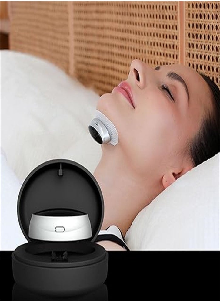 Generic - Anti-snoring device, stop snoring device, snoring solution, smart throat massager, better nose breathing smart home remedies, USB rechargeable, suitable for improving the quality of sleep - Image 1