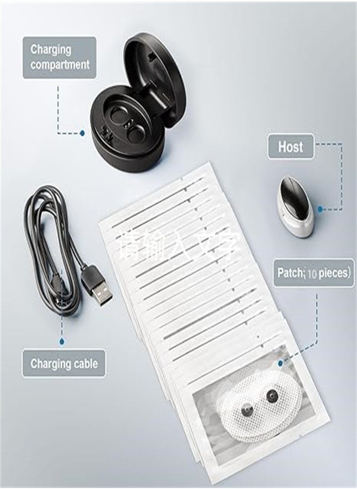 Generic - Anti-snoring device, stop snoring device, snoring solution, smart throat massager, better nose breathing smart home remedies, USB rechargeable, suitable for improving the quality of sleep - Image 1