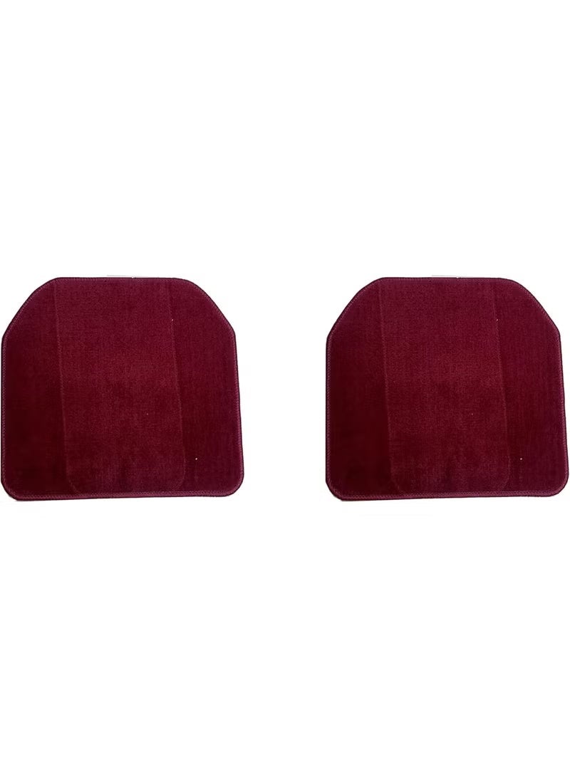 Classic Universal Car Carpet Floor Mat 5 Piece (MAROON) - Image 4