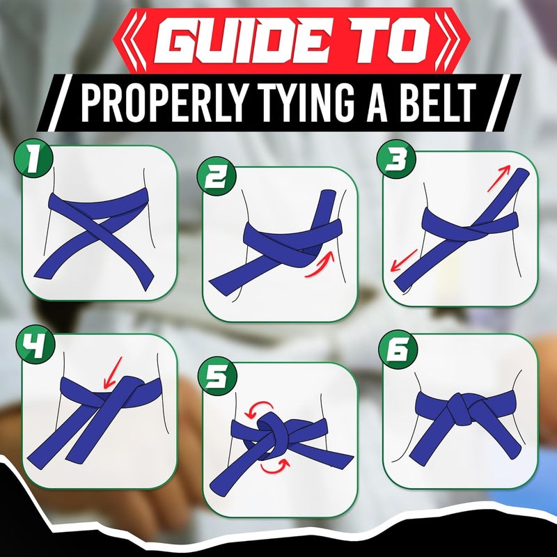 MYCRITEE Taekwondo Uniform Belt for Women - 86.6" Judo Belt Women Jiu Jitsu Gi Karate Belt Martial Arts Training Equipment - Image 5