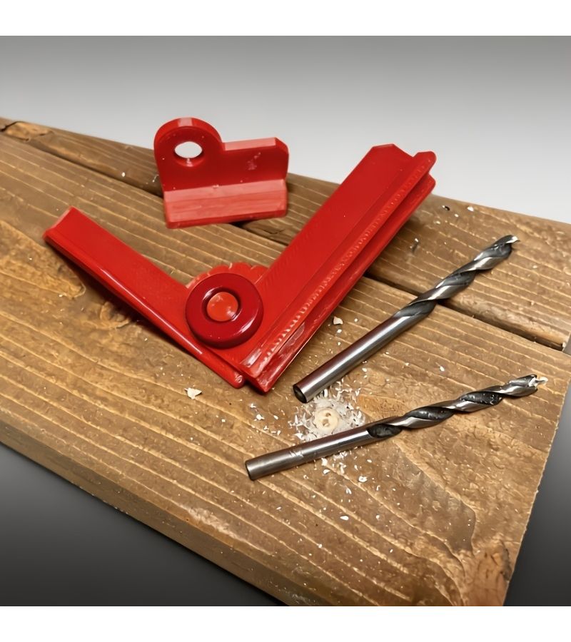 Red 5 Angle Adjustable Drill Guide 0 30 45 60 90 Precise Positioning 3 Length Replacements for Woodworking - Image 3