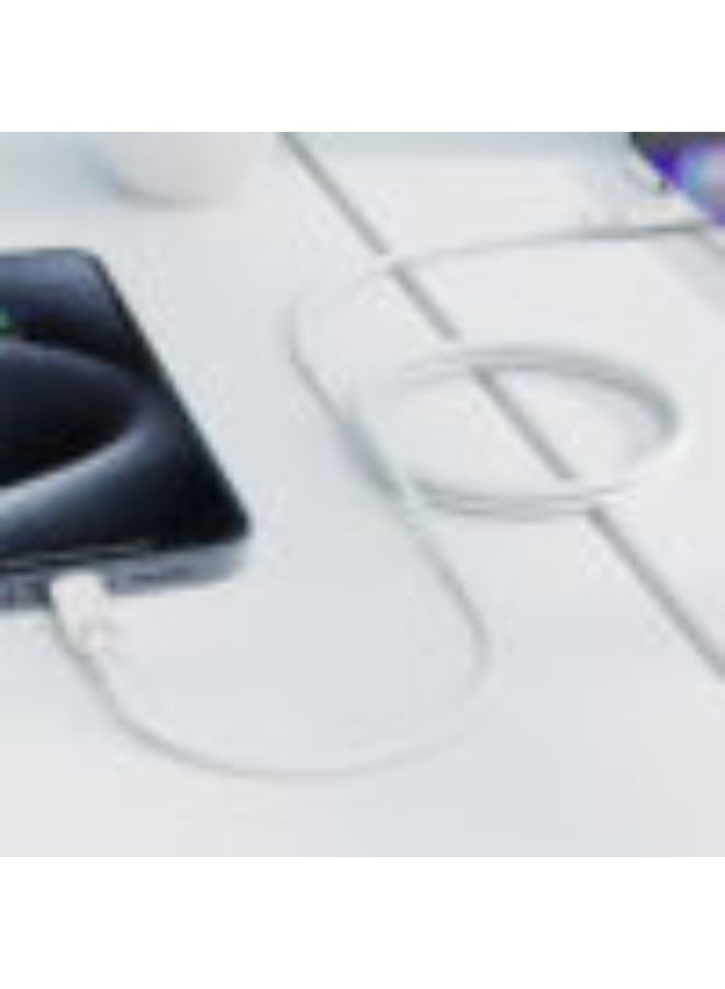 ACEFAST Charging Data Cable C18-03 USB-C to USB-C, 60W Fast Charge, 1.2M Nylon Braided Wire, High-Speed Data Transmission - White - Image 4